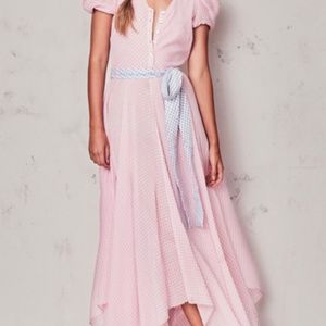 Loveshackfancy Pink Coralie Dress NWT 10 Rare